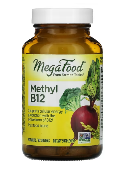 MegaFood, Methyl-B12, 90 Tabletten