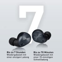 Technics EAH-AZ60E-S, BITTE LESEN, Kabellose Ohrhörer mit Geräuschunterdrückung, Multipoint-Bluetooth, komfortable In-Ear-Kopfhörer mit integriertem Mikrofon, anpassbare Passform, bis zu 7 Stunden Spielzeit, Silber