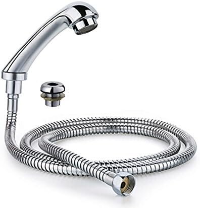 Handbrause Gerade Messing massiv Chrom Brause Kopf  Dusche Duschbrause Duschkopf